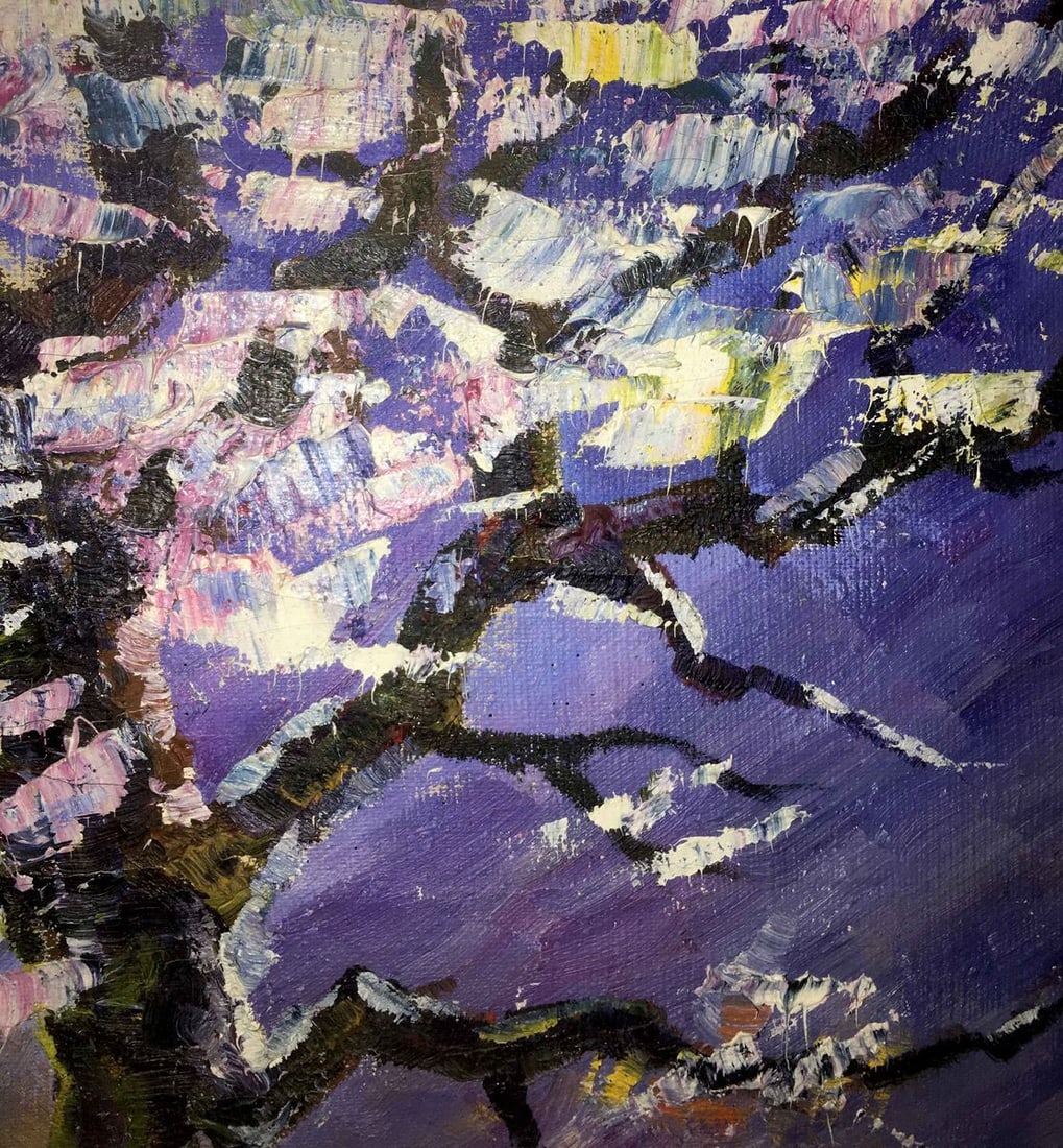 Wood oil painting - 4