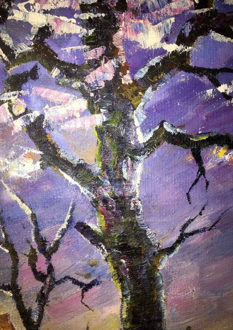 Wood oil painting - 6