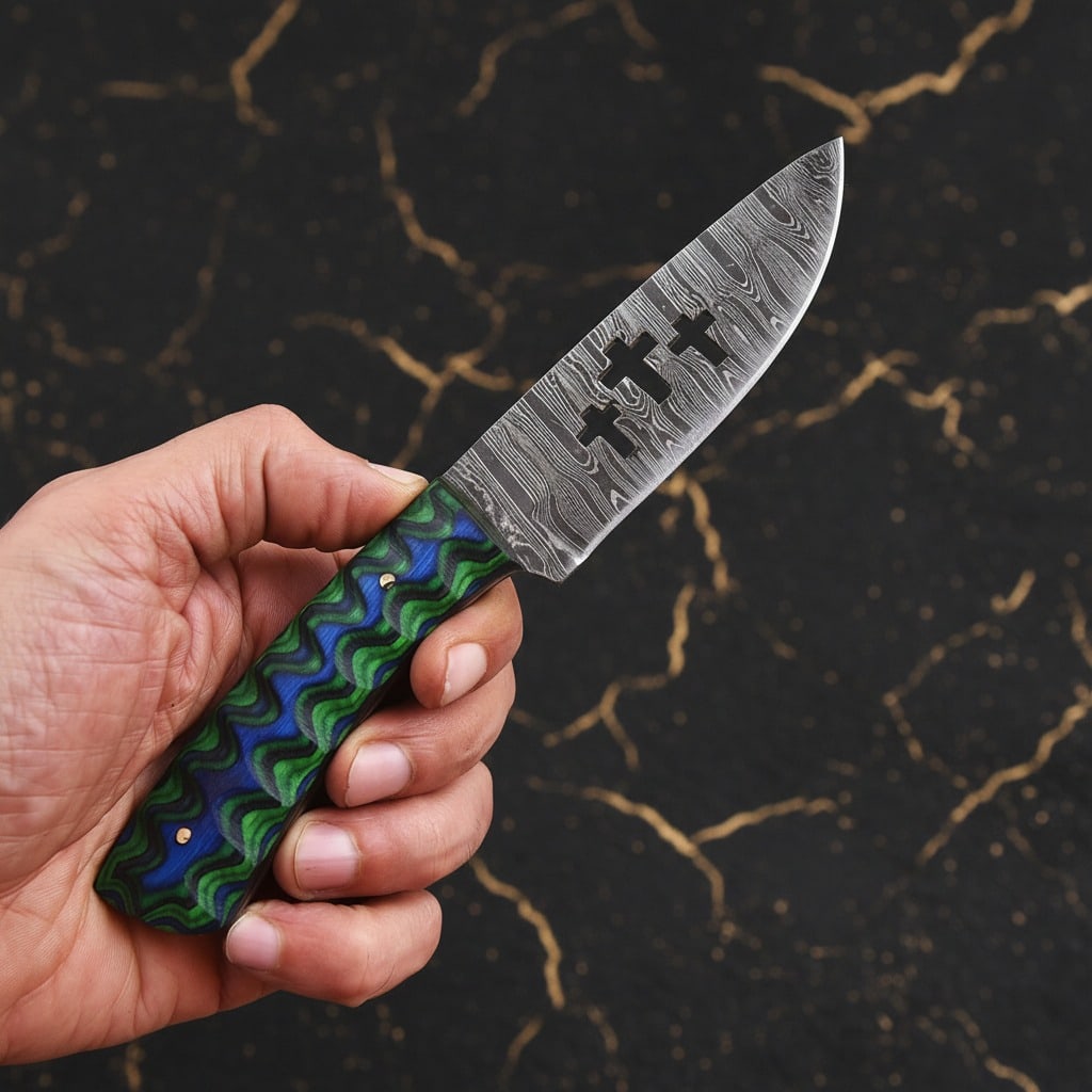 20 Handmade Damascus Steel Hunting Skinner Knives EDC Fixed Blade Lot - 2