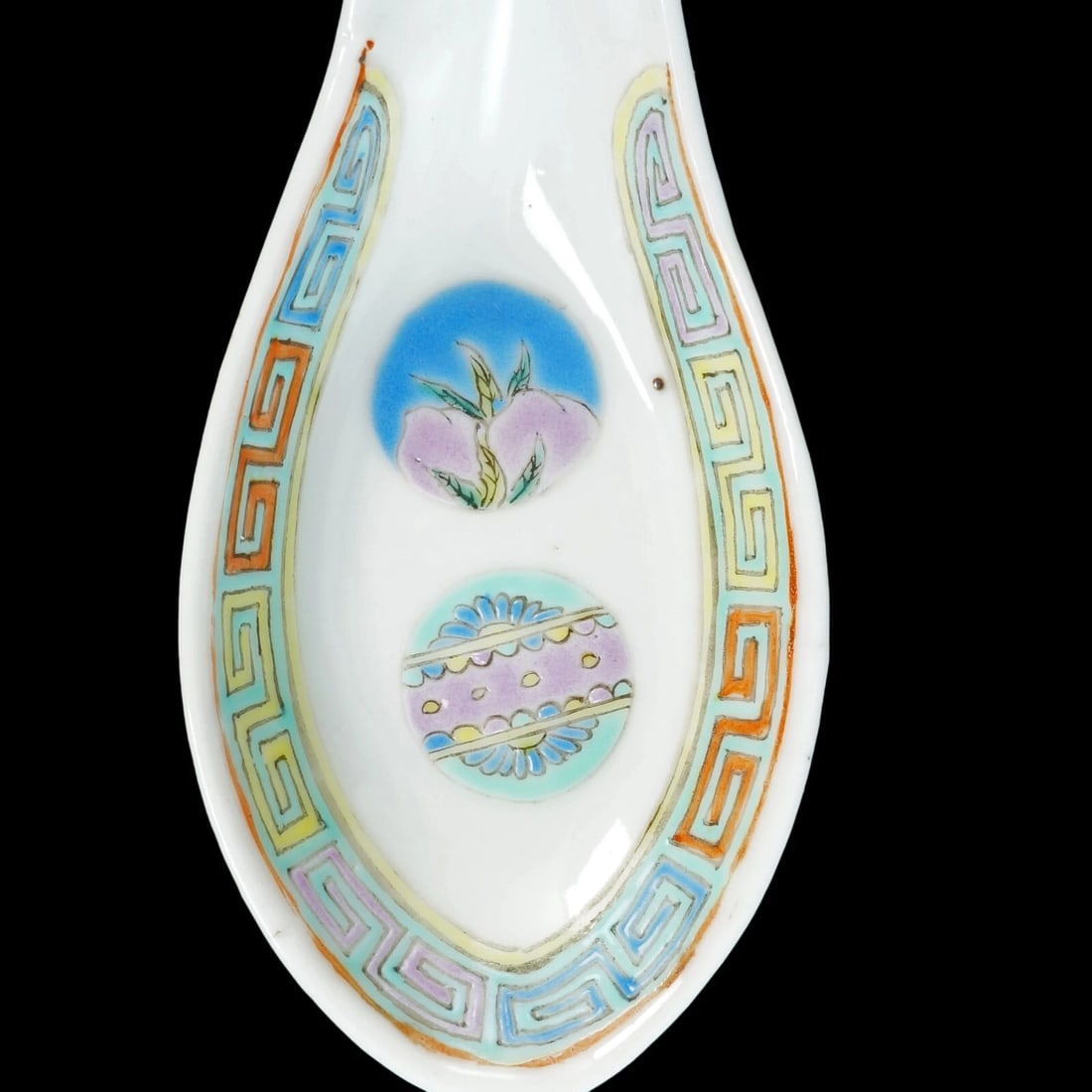 Chinese Republic Polychrome Spoons Set of 5 - 3
