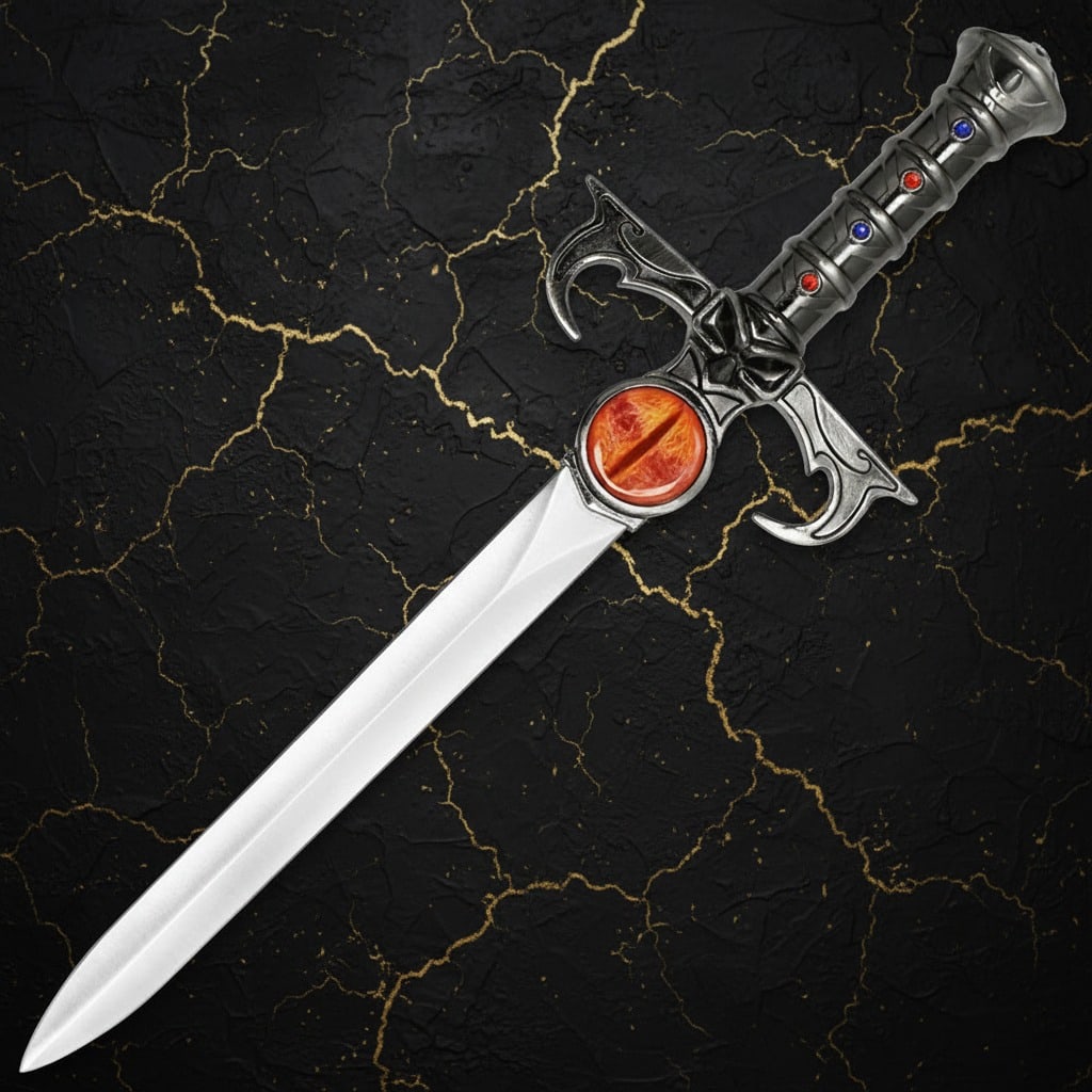 Lion-O Dagger of Omens Prop Replica Fantasy Sword w/ Display Stand Limited - 3
