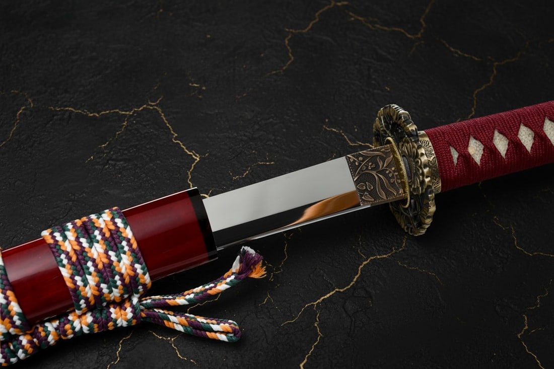 Hand-Forged Japanese Samurai Katana High Carbon Steel Sharp Blade Sword - 5