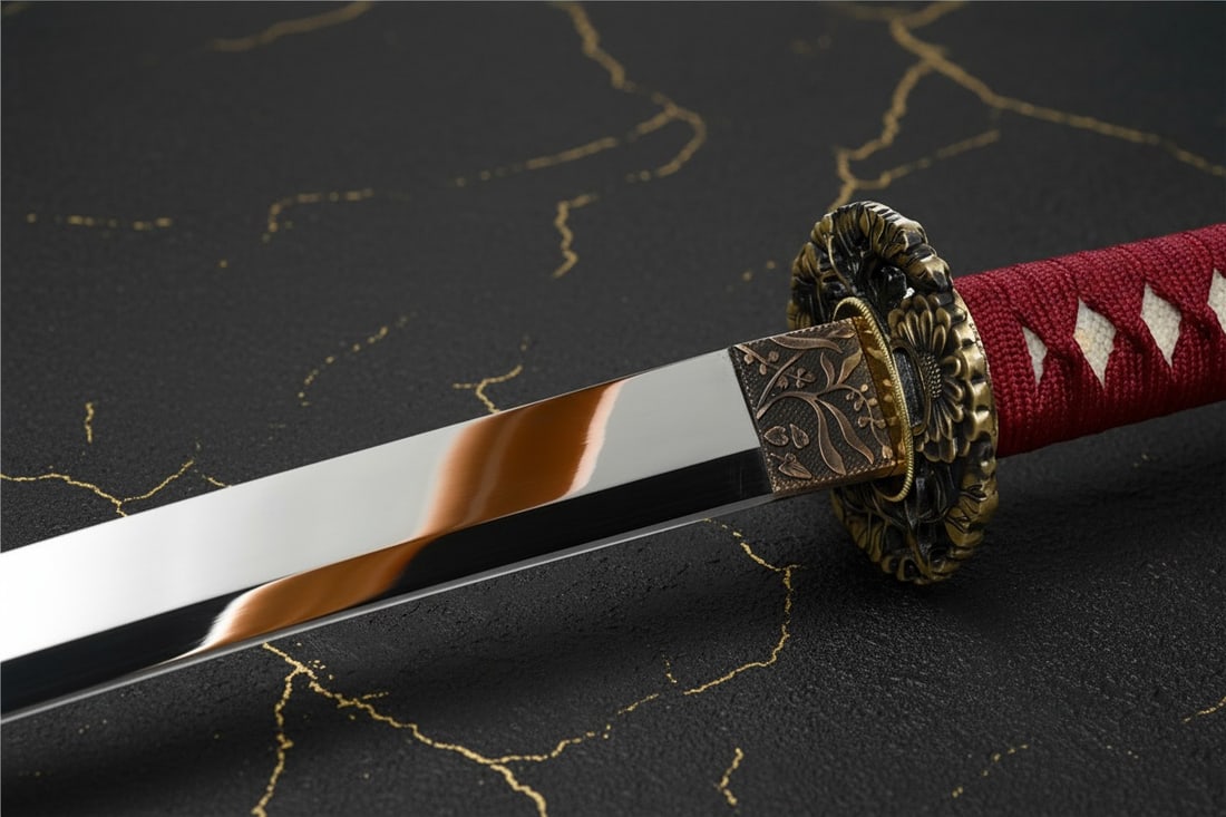 Hand-Forged Japanese Samurai Katana High Carbon Steel Sharp Blade Sword - 7