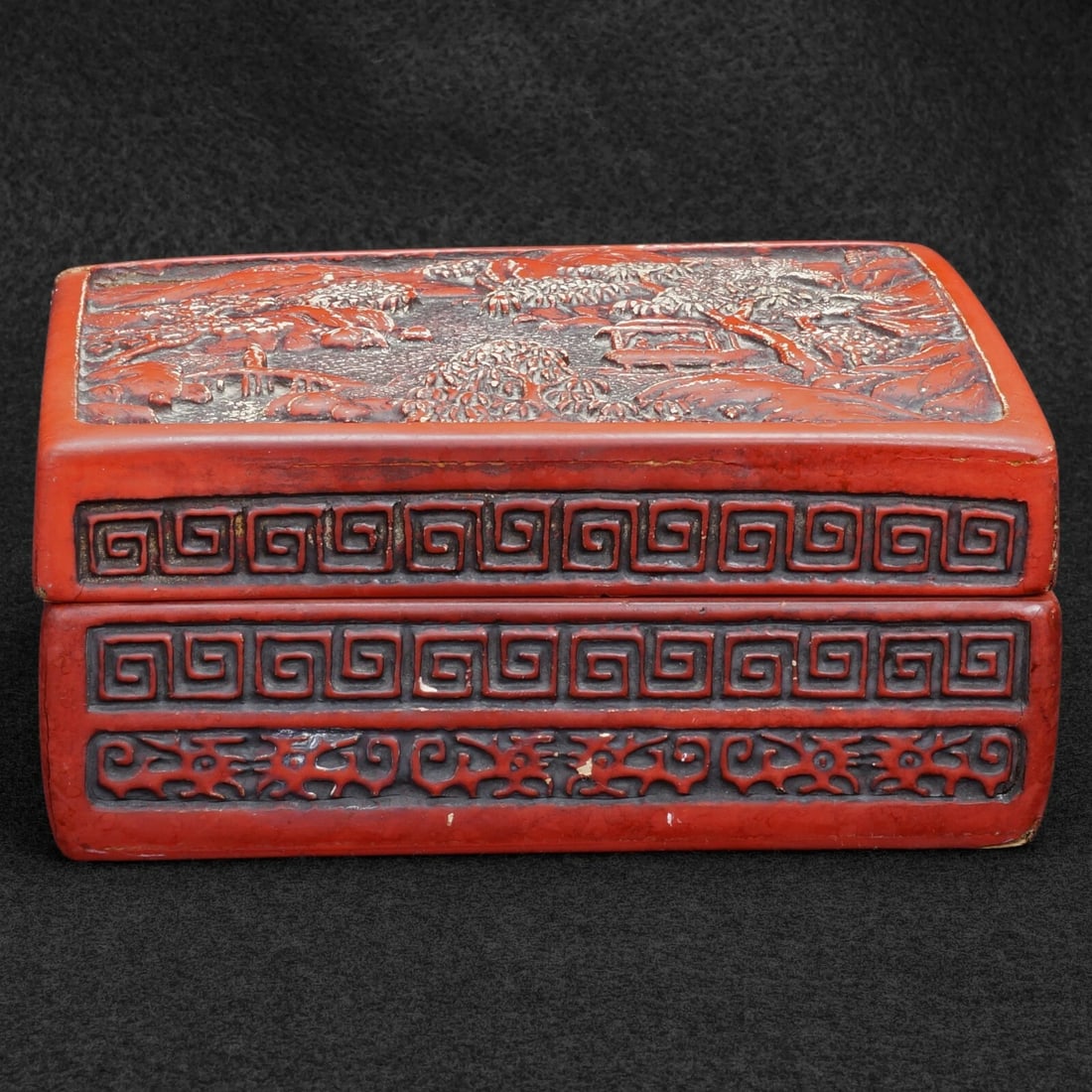 Chinese Republic Era Cinnabar Lacquer Box - 3