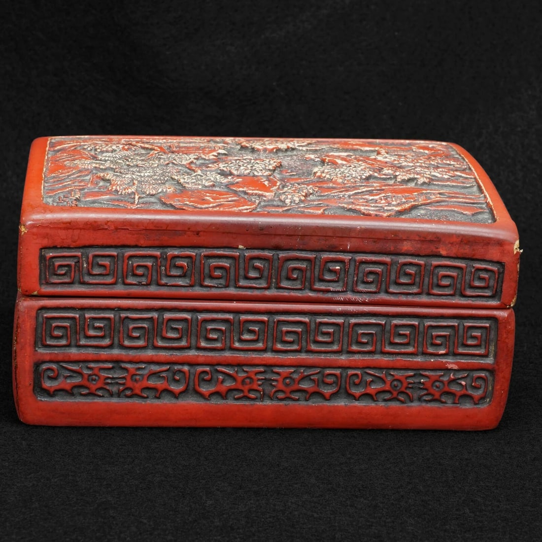 Chinese Republic Era Cinnabar Lacquer Box - 5