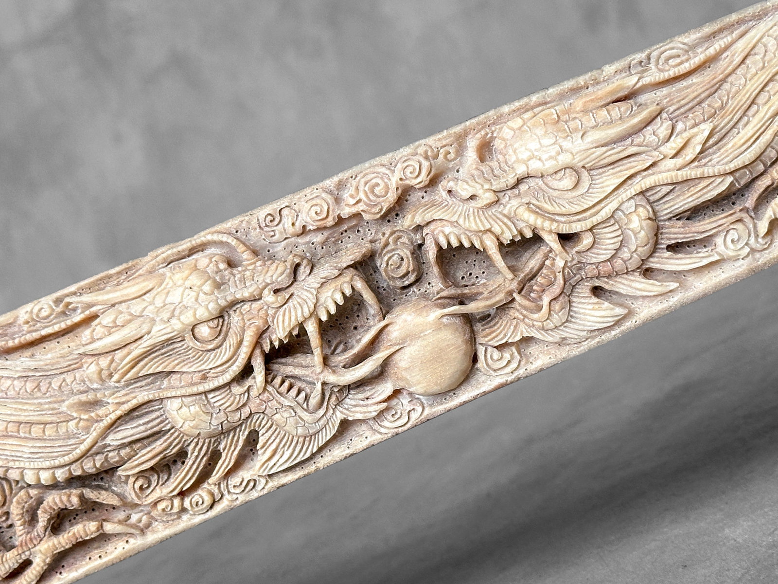 Extra large carved swordfish - Double Dragon motif - 3