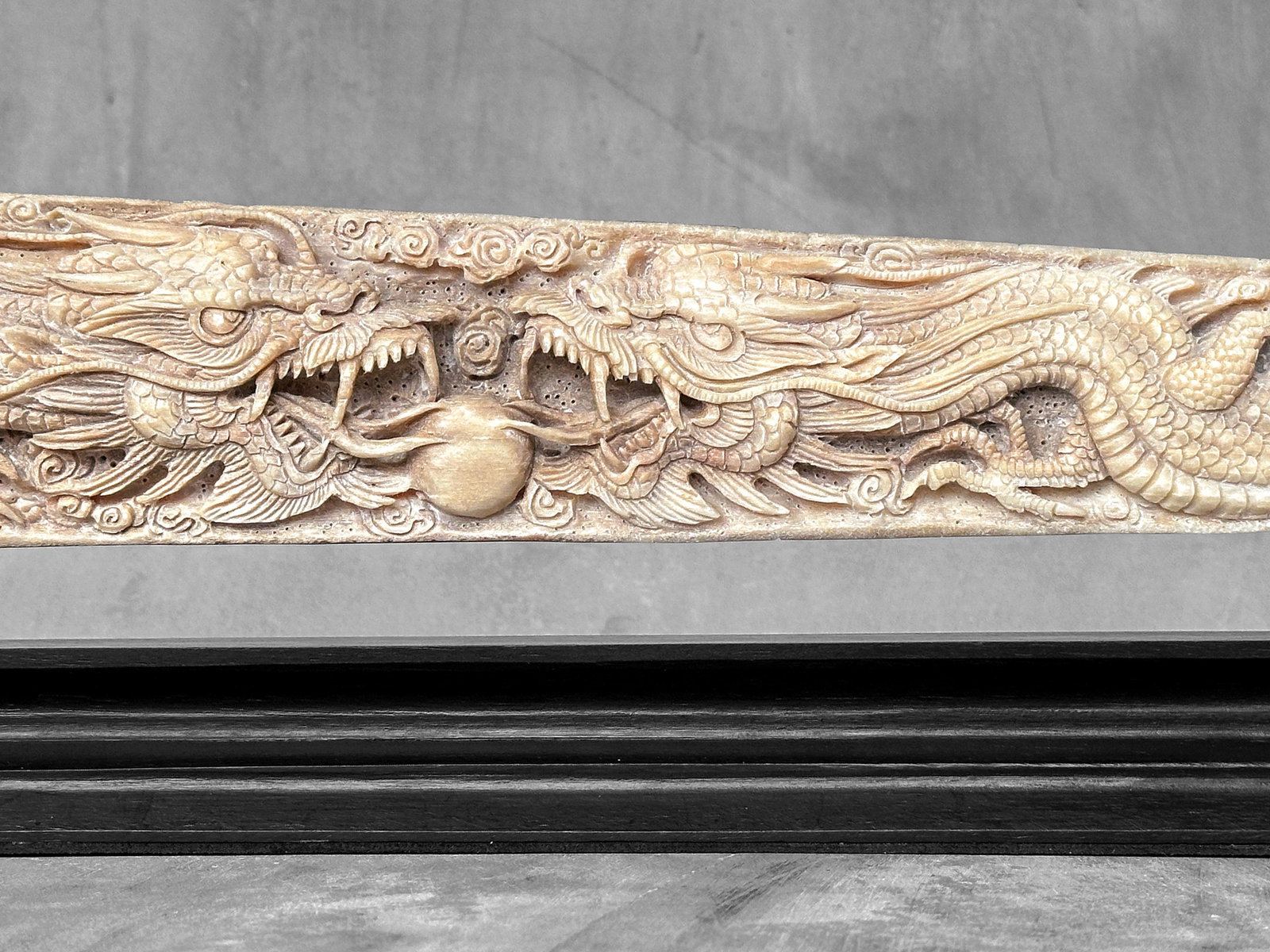 Extra large carved swordfish - Double Dragon motif - 7