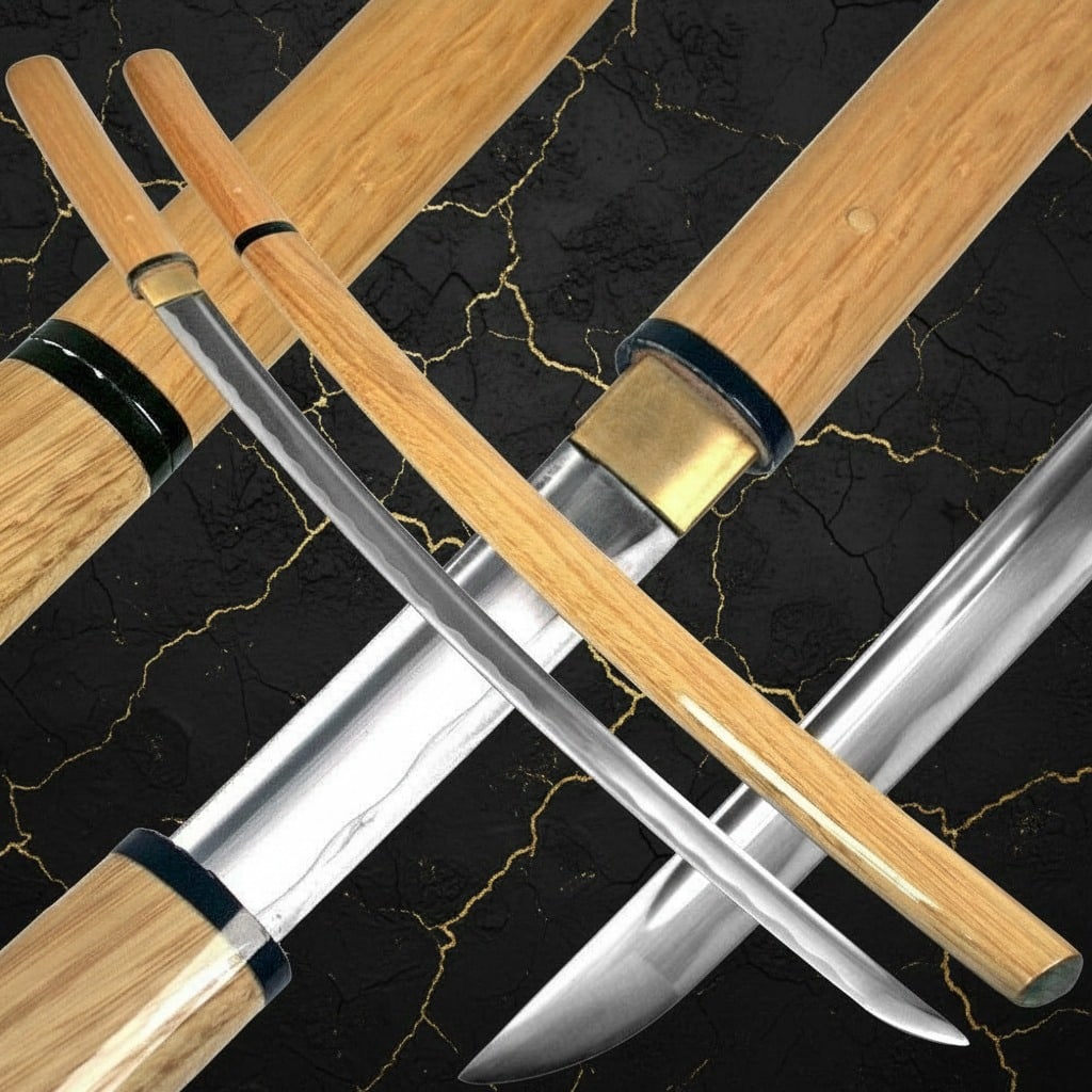 40" Hand-Forged Full Tang Shirasaya Katana Sharp Razor Samurai Blade - 5