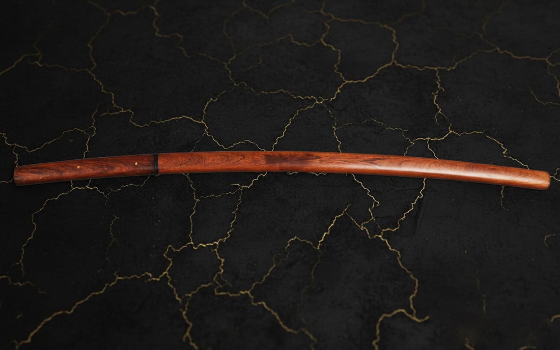 Hand-Forged T10 Steel Katana, Sharp Full Tang Samurai Sword, Rosewood Finish - 2