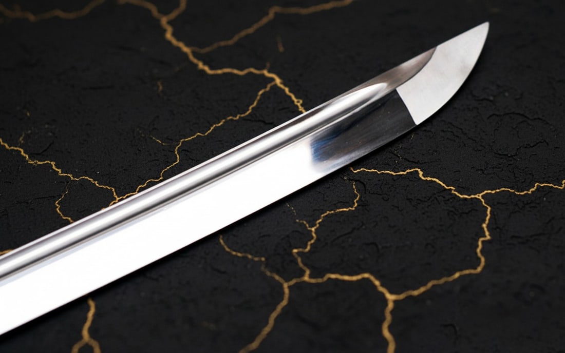 Hand-Forged T10 Steel Katana, Sharp Full Tang Samurai Sword, Rosewood Finish - 7