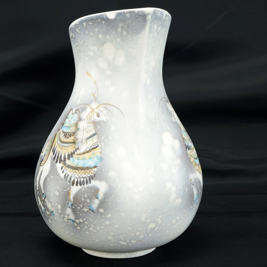 1950s Sascha Brastoff Pitcher Hand Painted - 5