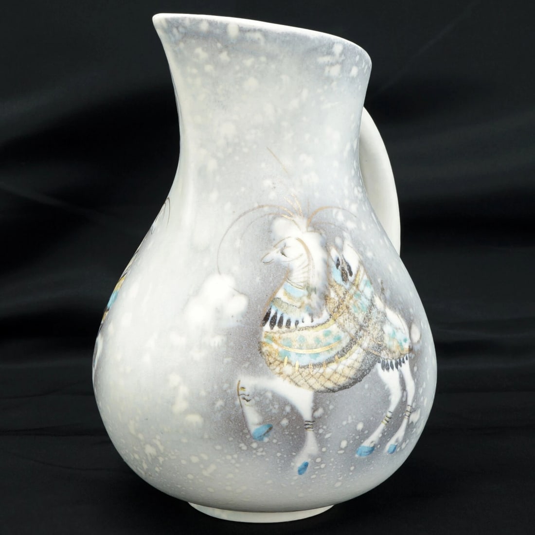1950s Sascha Brastoff Pitcher Hand Painted - 6