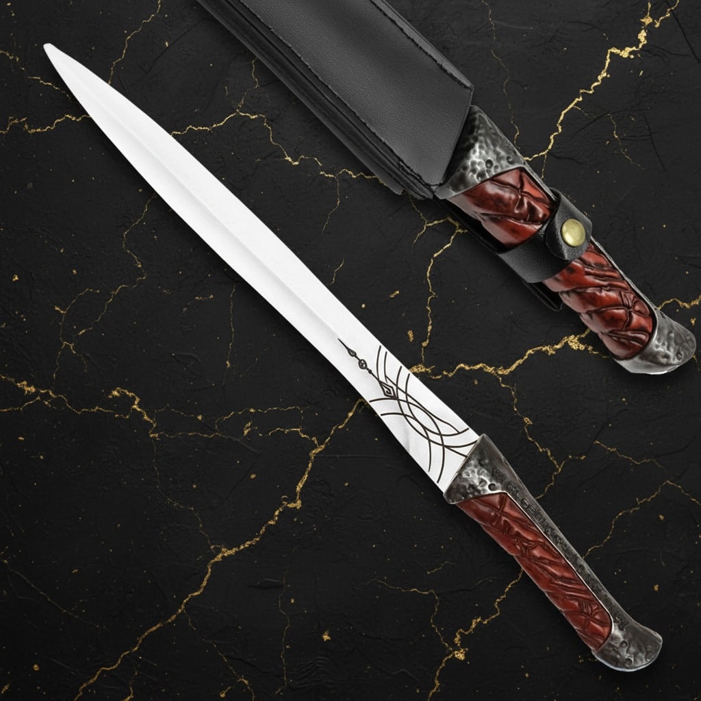 Sci-Fi Ceremonial Dagger Replica with Scabbard Dune Inspired Short Sword - 2