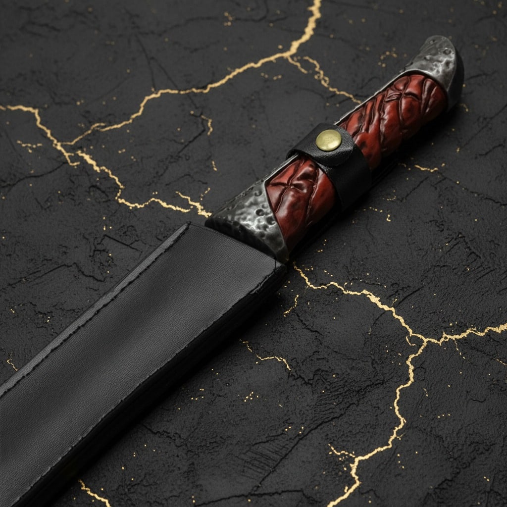 Sci-Fi Ceremonial Dagger Replica with Scabbard Dune Inspired Short Sword - 3