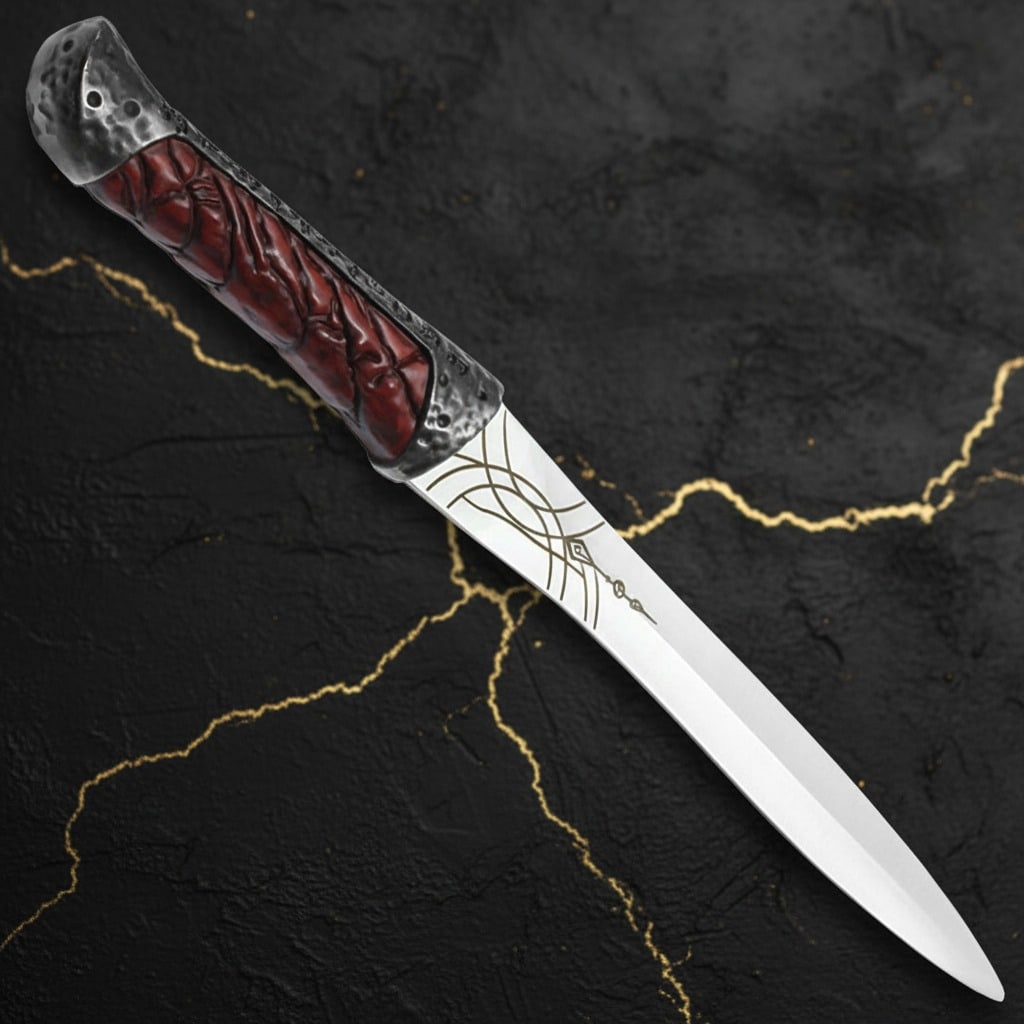 Sci-Fi Ceremonial Dagger Replica with Scabbard Dune Inspired Short Sword - 4
