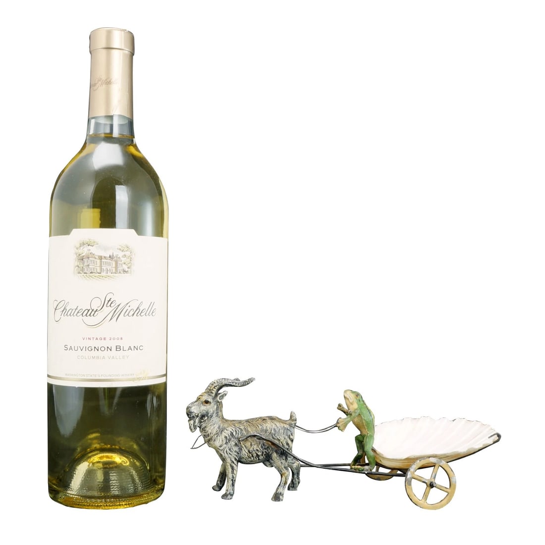 19th C Viennese Cold Painted Goat Cart - 3