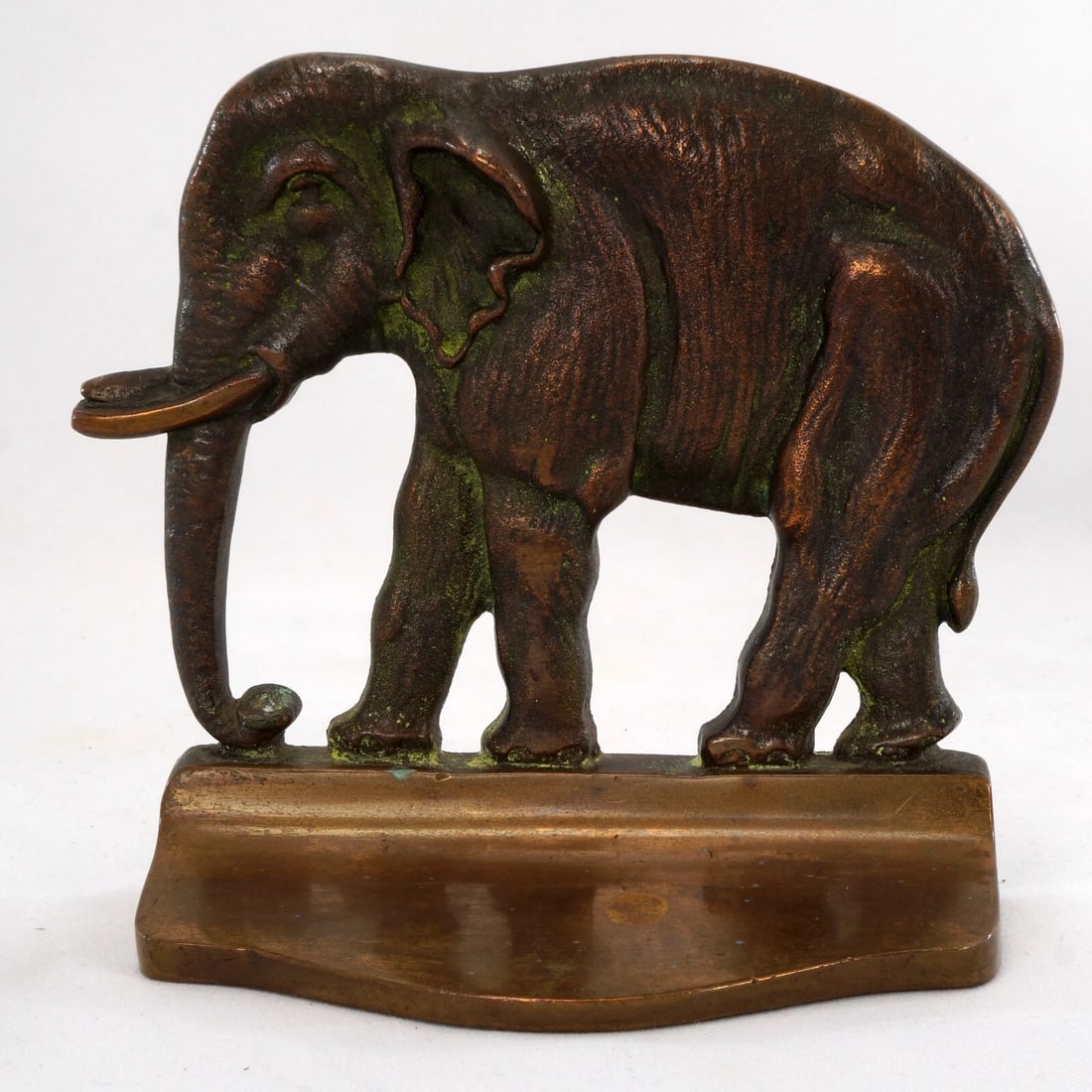 Pair 1920s/30s Bronze Elephant Bookends - 7