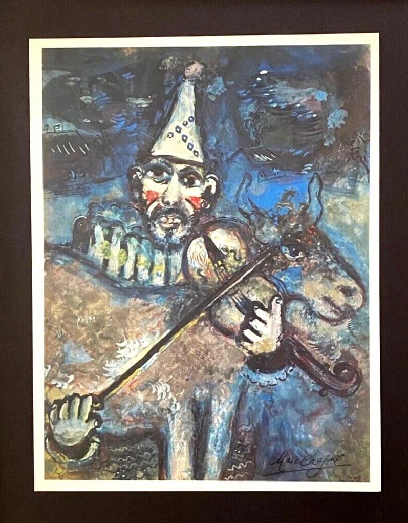 MARC CHAGALL | ORIGINAL VINTAGE 1975 PRINT | SIGNED | MOUNTED AND FRAMED - 2