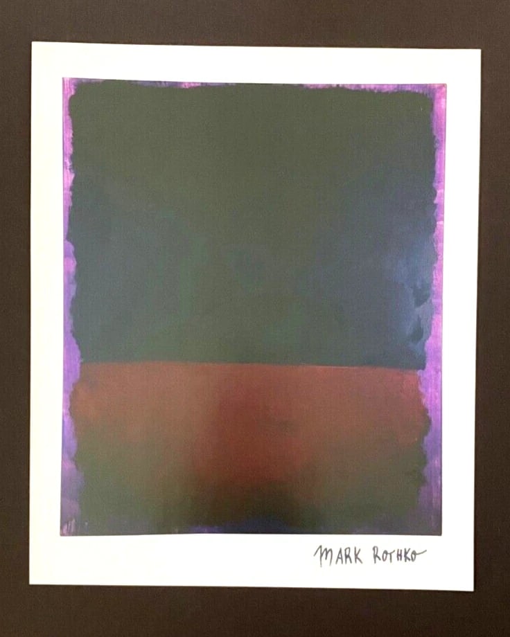 MARK ROTHKO + SIGNED PRINT + ABSTRACT ART + EXPRESSIONIST + READY TO HANG - 2