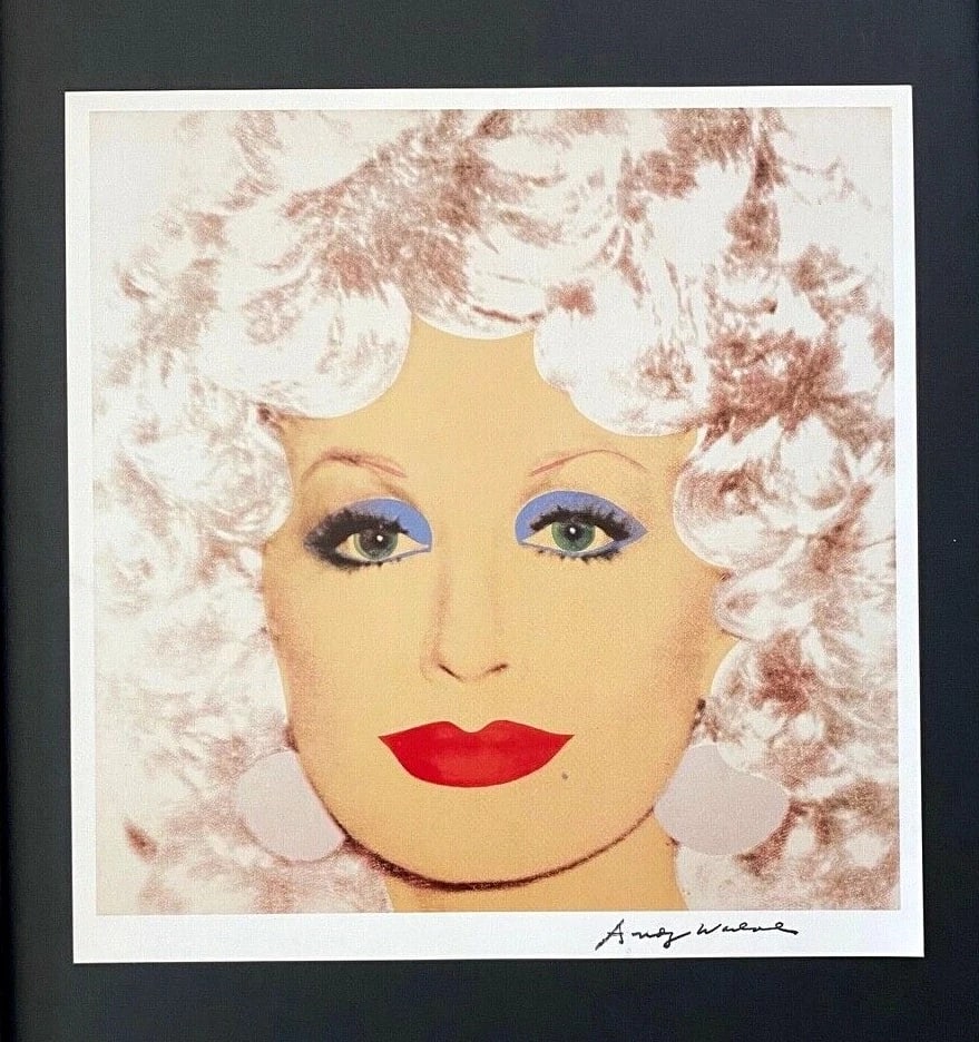 ANDY WARHOL x DOLLY PARTON ICONIC VINTAGE PRINT - SIGNED MOUNTED & FRAMED! - 2