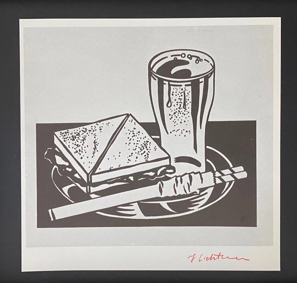 Roy Lichtenstein | Vintage 1970 Signed | Mounted & Framed Offset Lithograph - 2