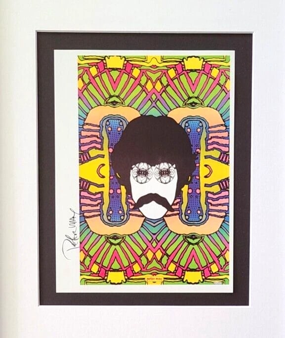 Peter Max | Vintage Print Signed | Matted Mounted & Framed in Silver - 2