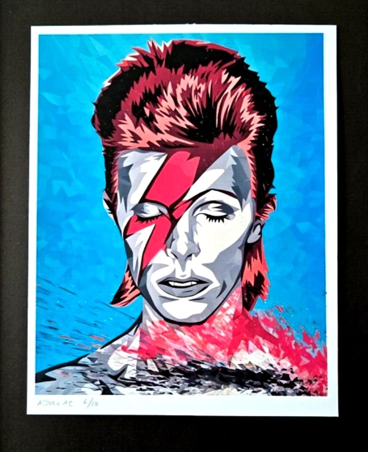 ALEXANDER DULAC | MY DAVID BOWIE Hand Signed Authentic Print Ed. of 10 COA - 3