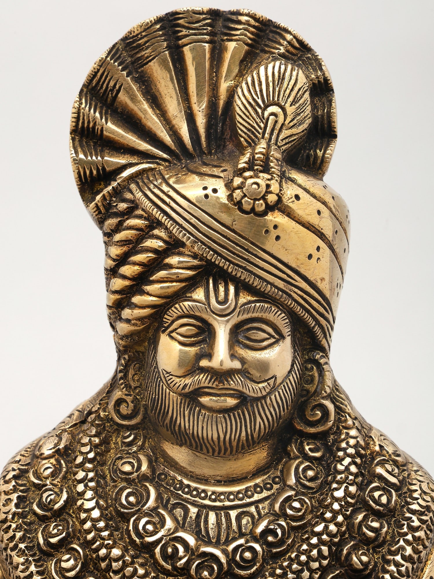8" Khatu Shyam Ji | Brass Idol | Made In India - 2