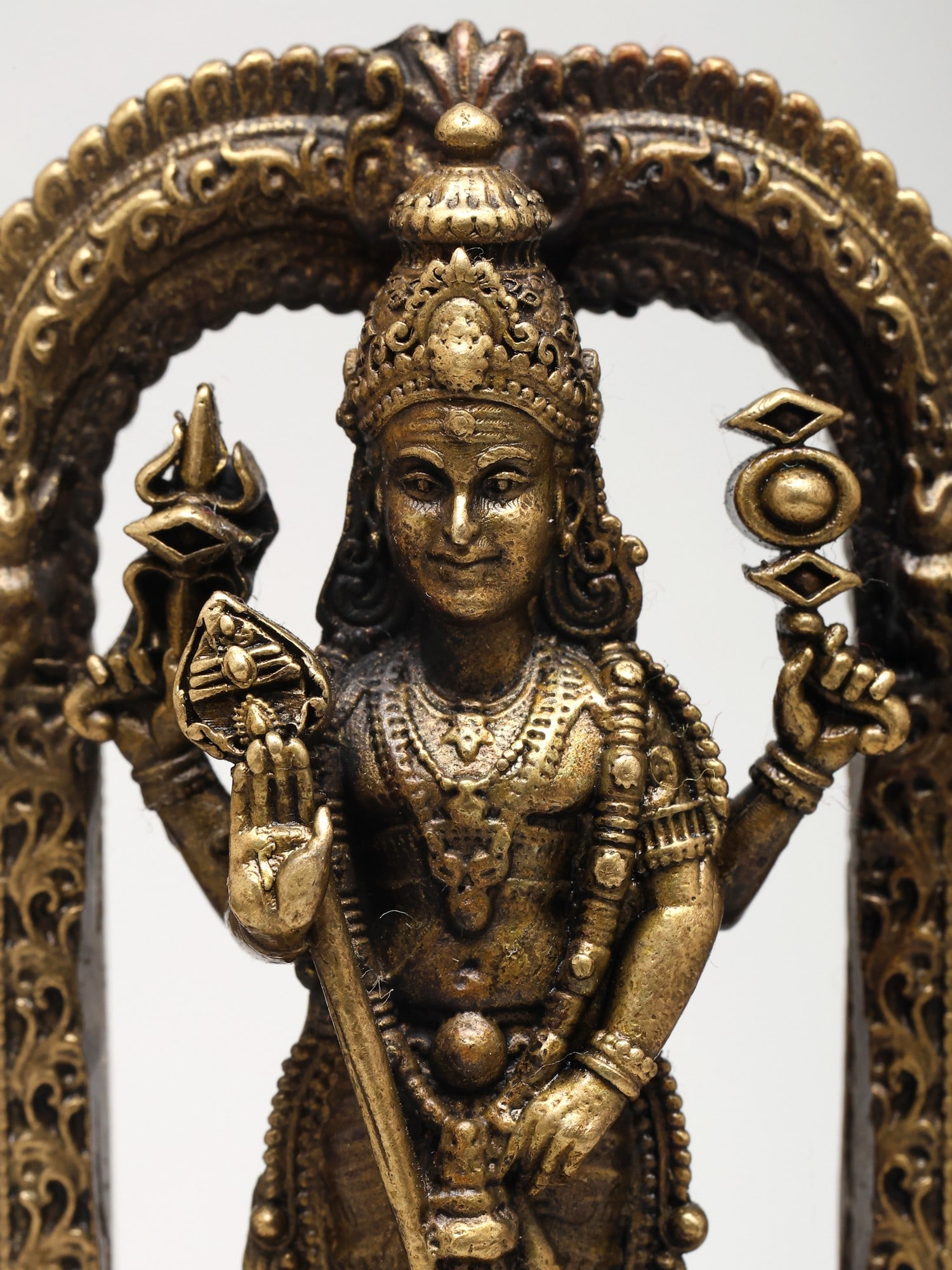3" Small Superfine Lord Murugan Swami under the Temple Arch | Ideal for Puja - 2