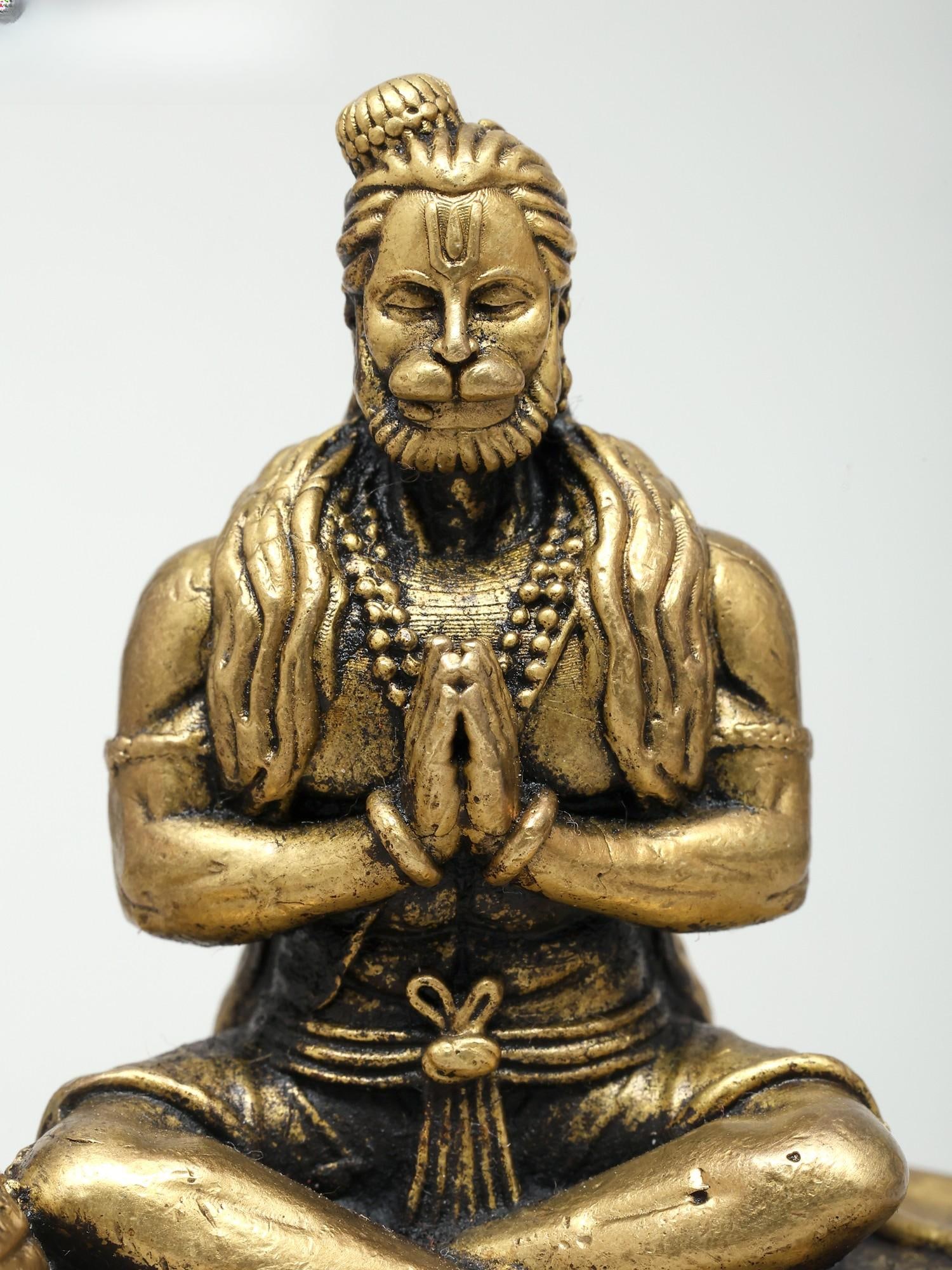 2" Small Superfine Meditative Lord Hanuman | Ideal for Puja - 2