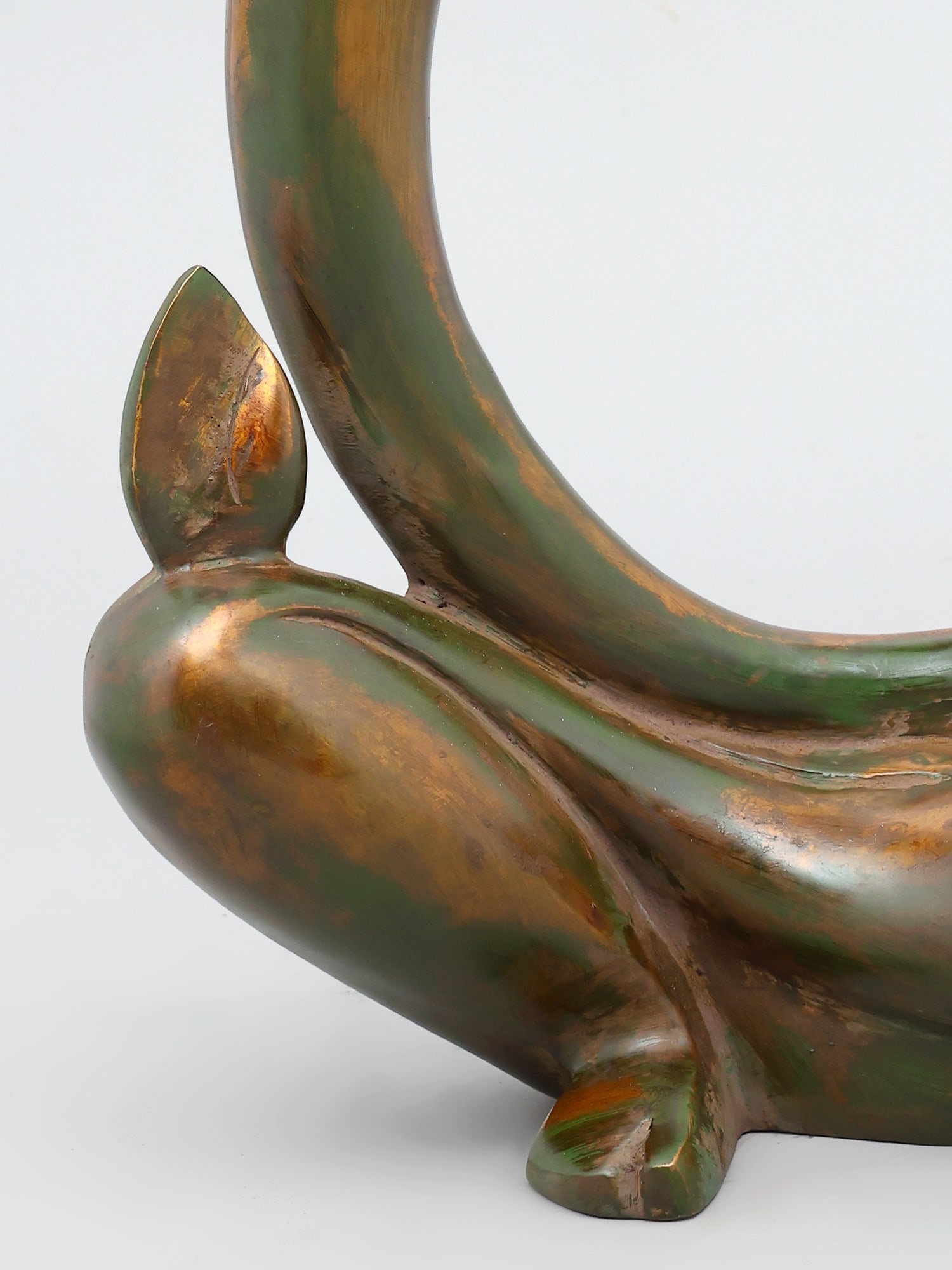 17" Stylized Modern Ganesha | Brass Statue - 2