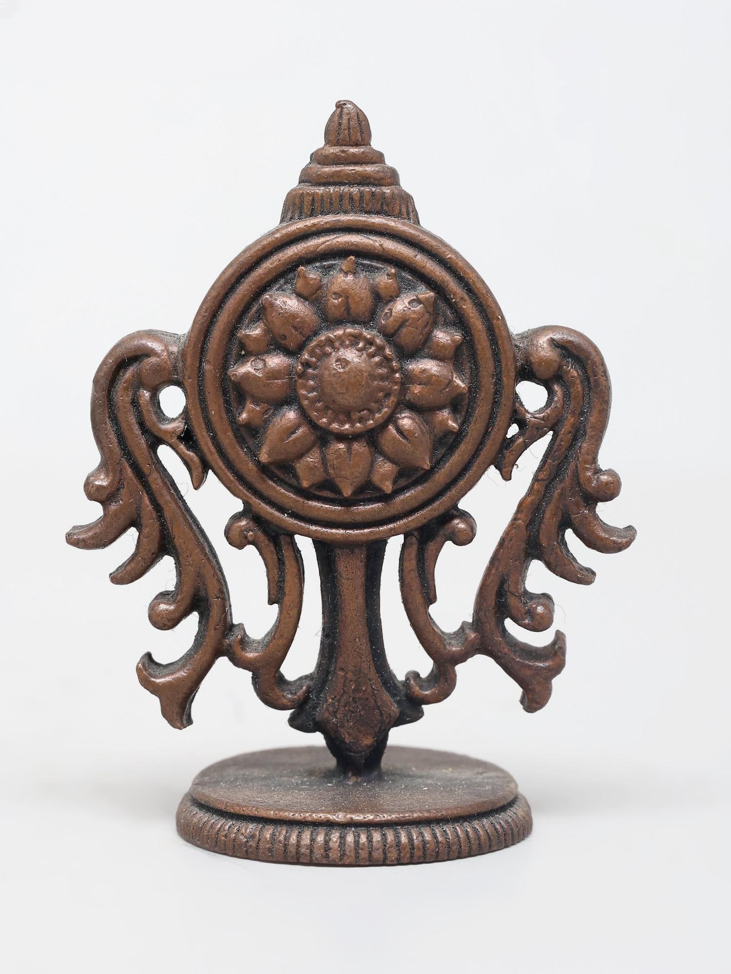 2" Small Shankh Chakra - Vaishnava Symbols | Copper Statues - 2