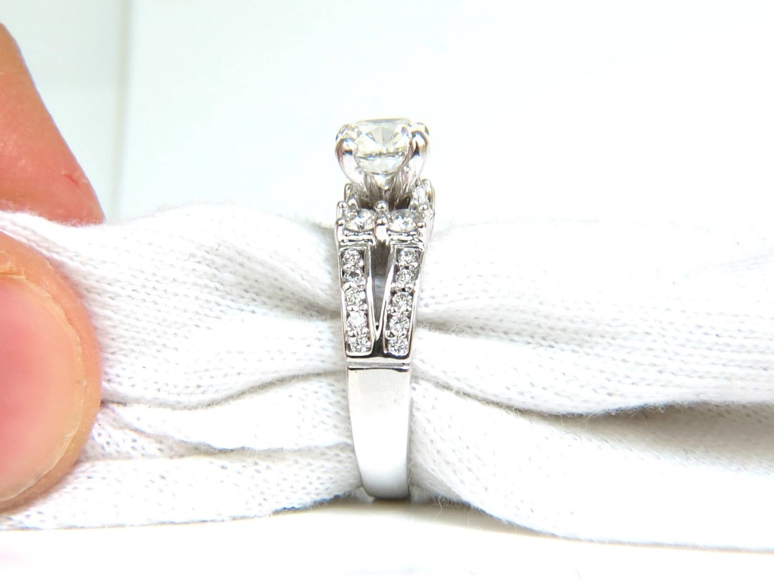 GIA CERTIFIED 1.02CT CUSHION BRILLIANT DIAMOND RING & MATCHING BAND SUITE 14KT*v - 6