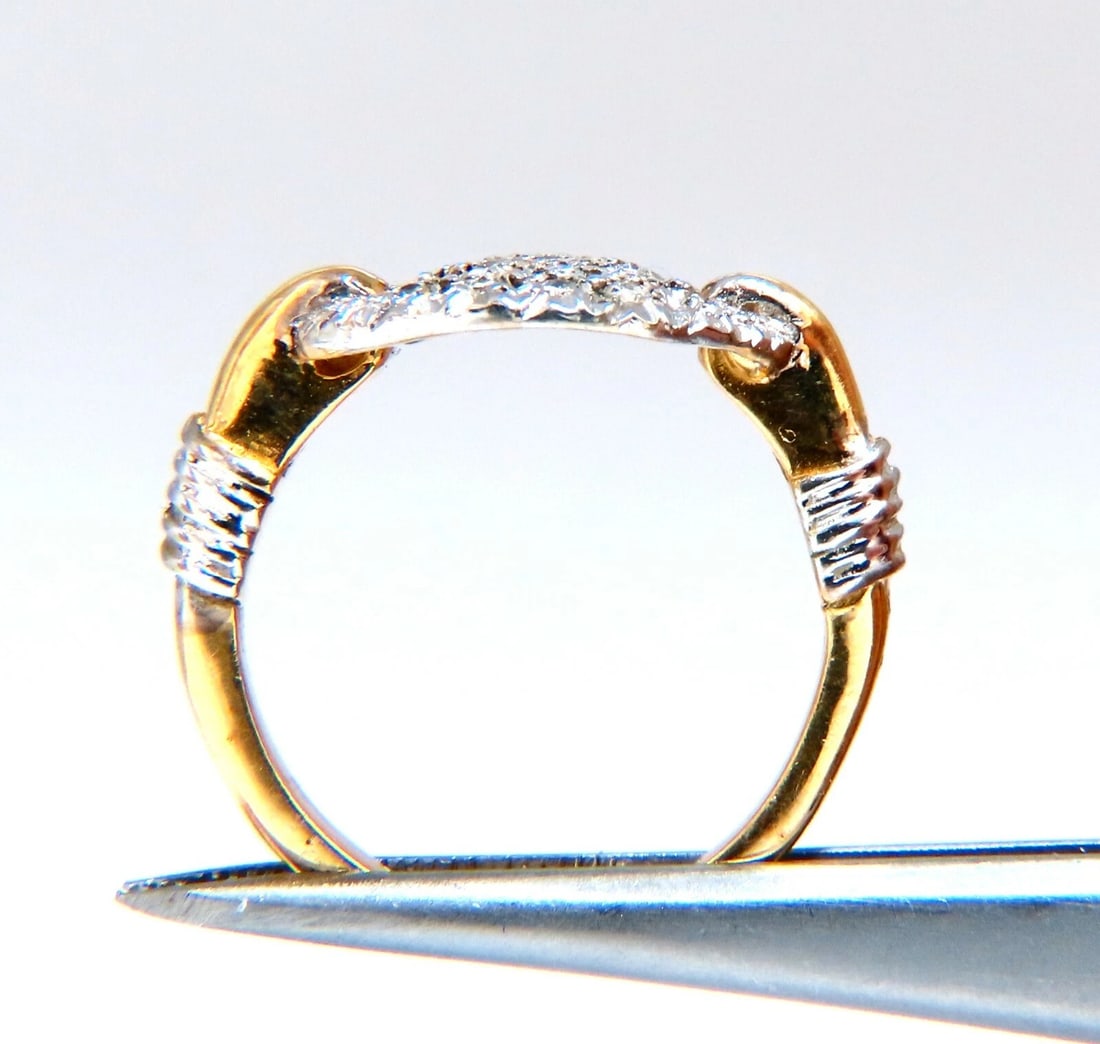 Mariner Sailor Slip Knot .30ct Natural Diamonds Ring 14kt *v - 4