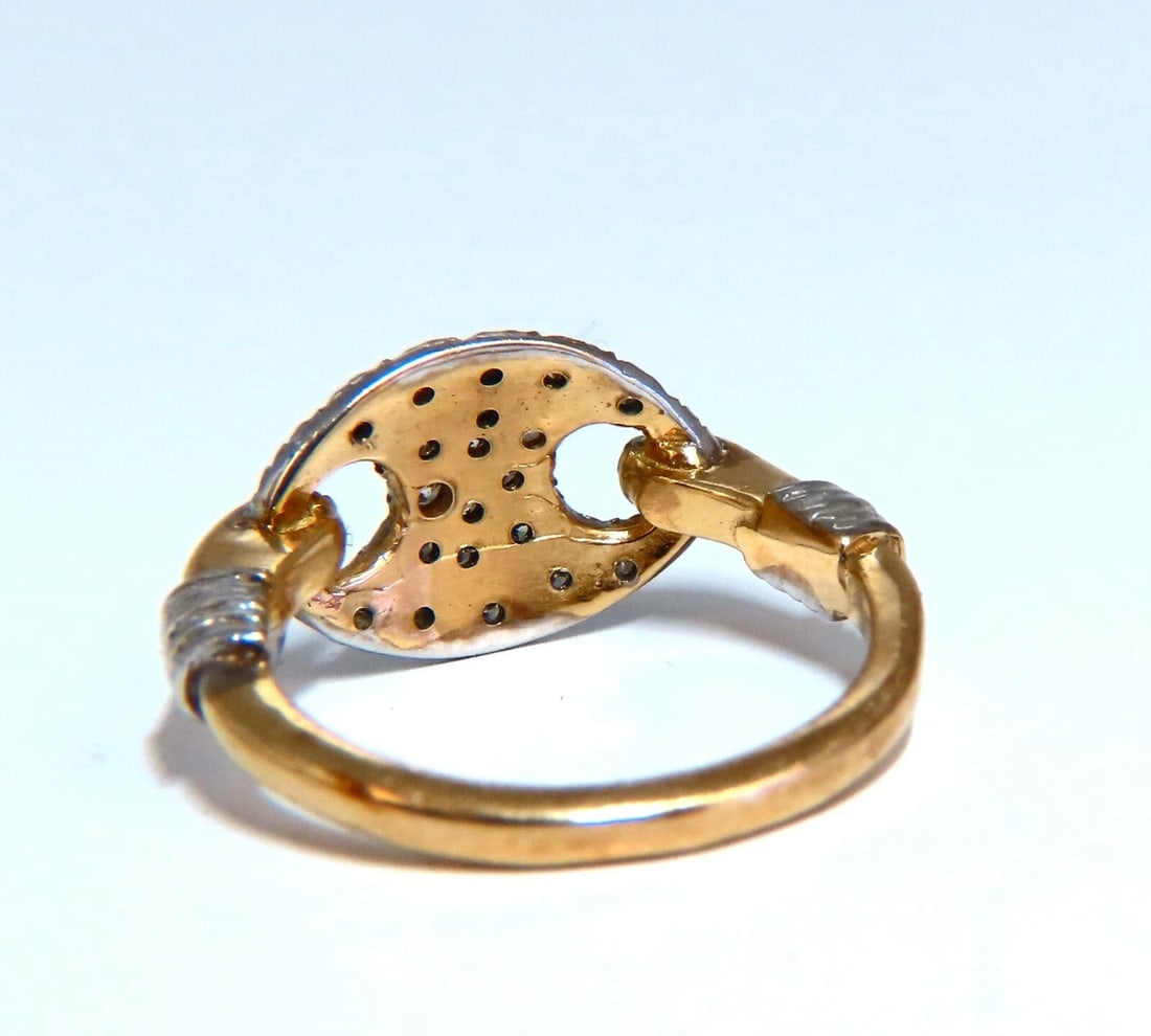 Mariner Sailor Slip Knot .30ct Natural Diamonds Ring 14kt *v - 5