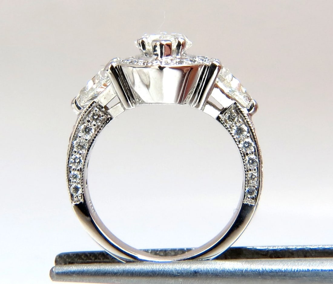 2.51ct Marquise Halo Natural Diamond Ring 14 Karat *v - 6