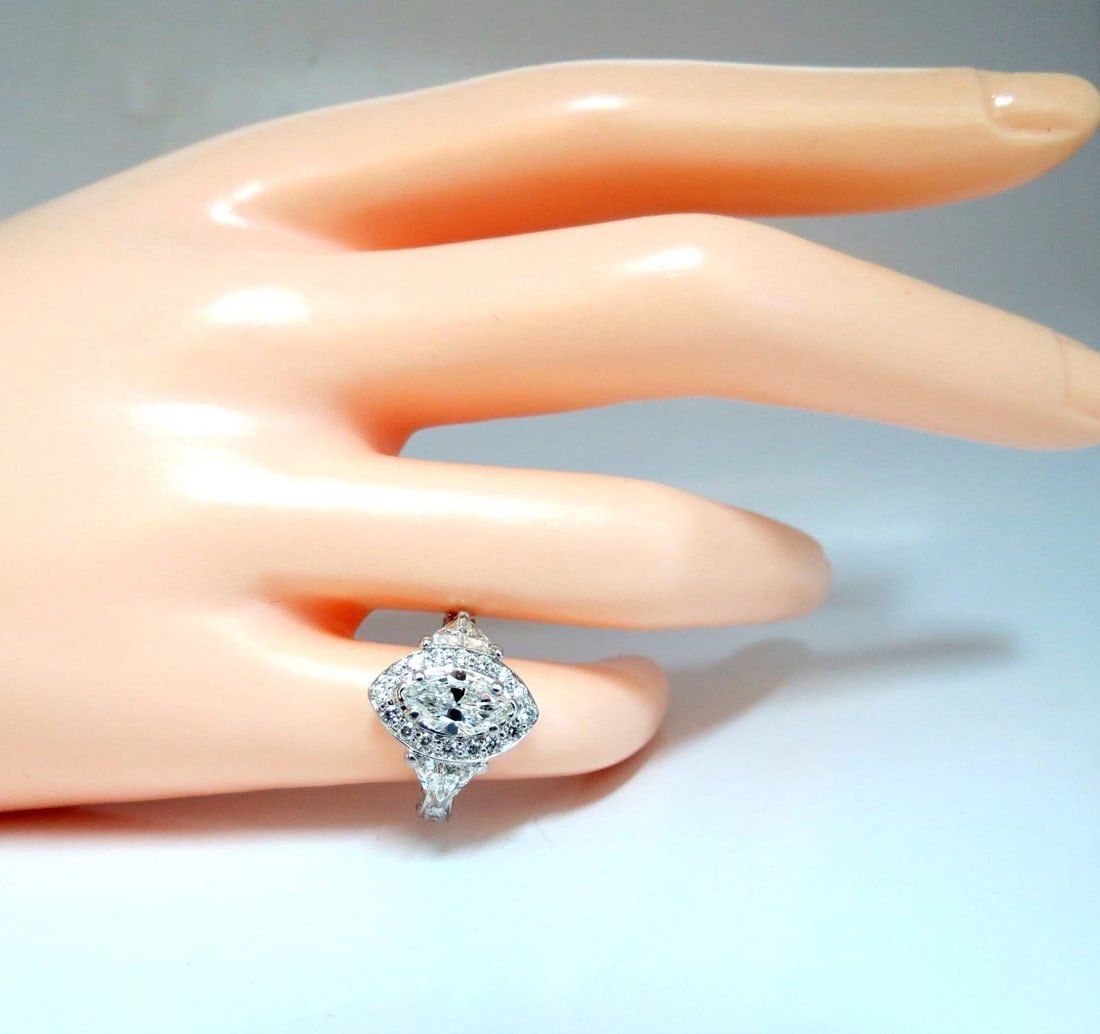 2.51ct Marquise Halo Natural Diamond Ring 14 Karat *v - 9