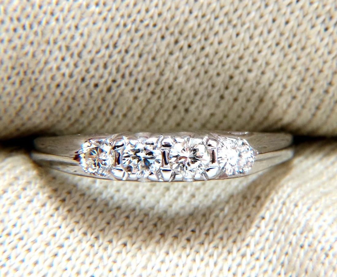 .68ct Natural Diamond Solitaire Ring + Band 14kt Set *v - 4