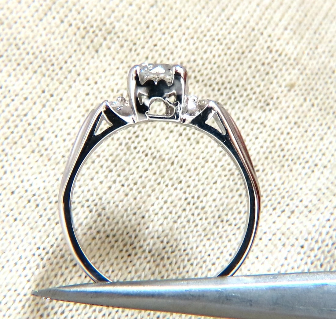 .68ct Natural Diamond Solitaire Ring + Band 14kt Set *v - 6