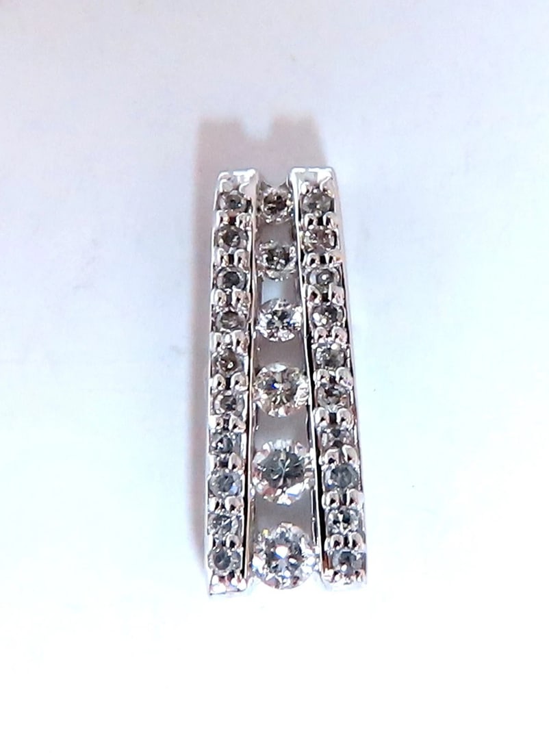 .40ct natural round diamonds zen mid pendant 14kt gold ** - 4