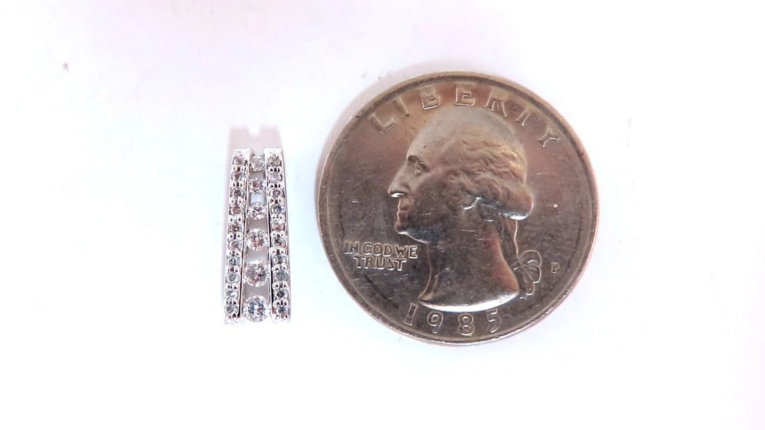 .40ct natural round diamonds zen mid pendant 14kt gold ** - 5