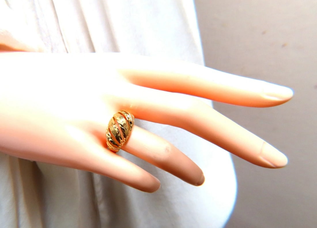 Dome Staggered 14kt Ring *v - 6