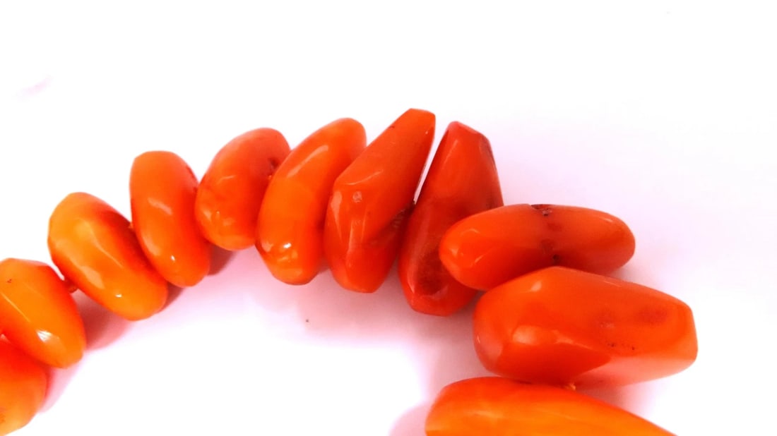 GIA Certified Natural Yellow Orange Amber Bead Necklace 12416** - 2
