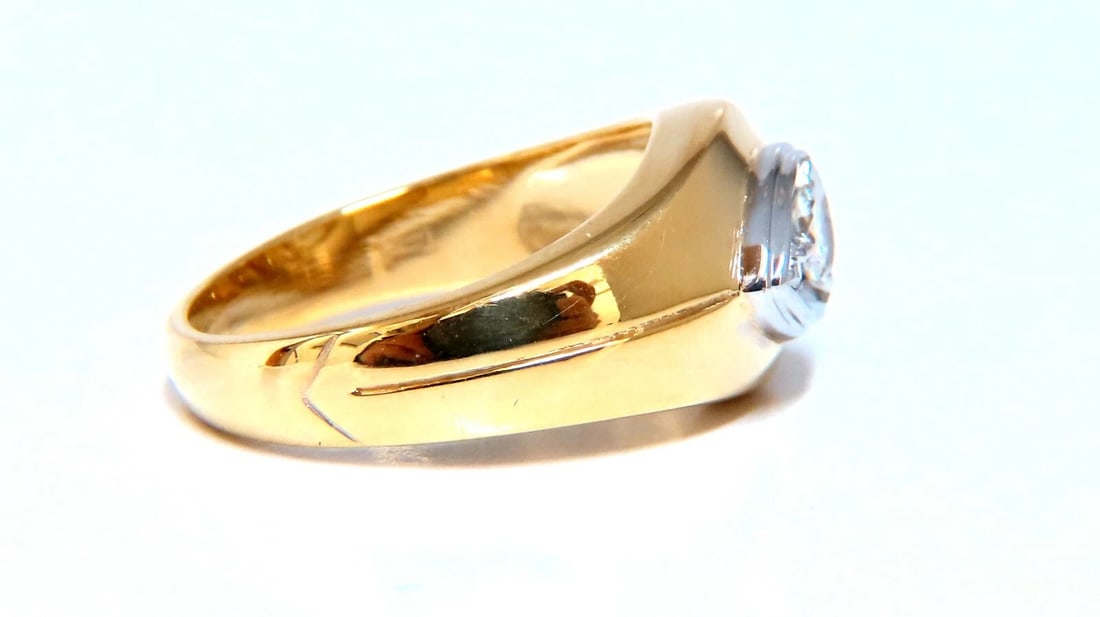 .20ct Natural Round Diamond Ring 14kt Unisex *v - 3