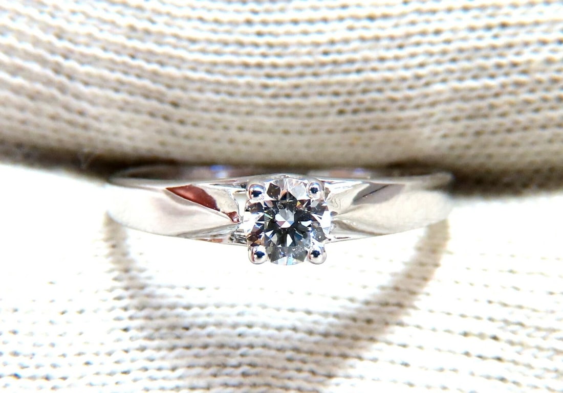 .35ct Natural Round Diamond Engagement Ring 14kt White Gold Traditional Prime *v - 4