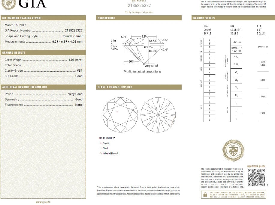 GIA Certified 1.01ct L/VS1 Diamond Engagement Ring Platinum Prime *v - 6