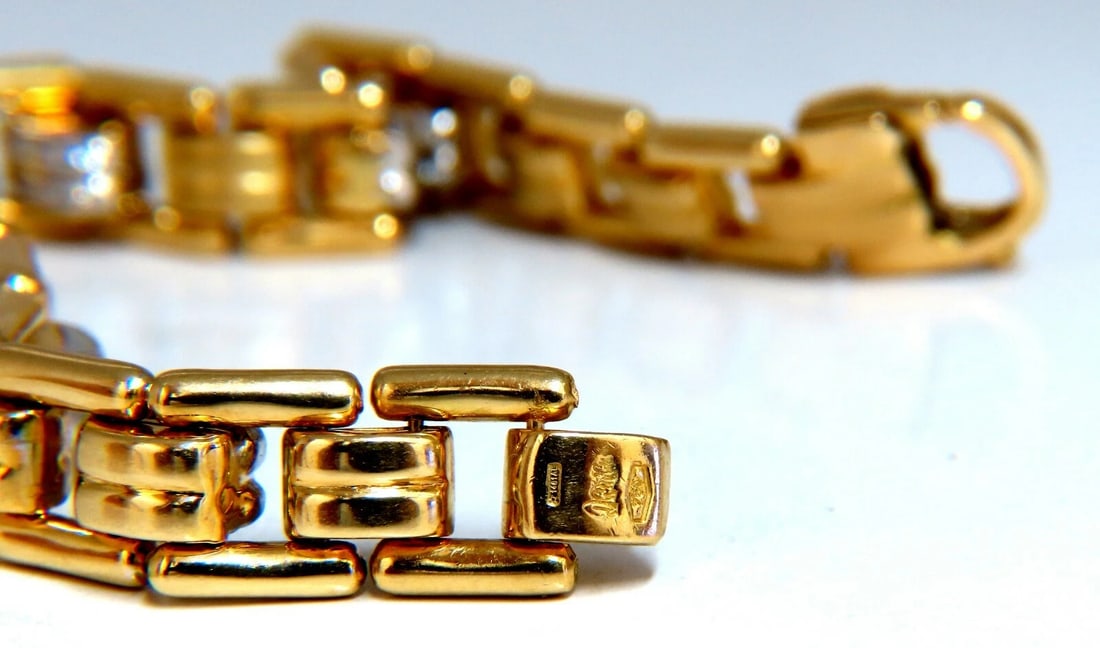 .80ct Natural Masculine Mod Durable Hinged Bracelet 14 Karat** - 6