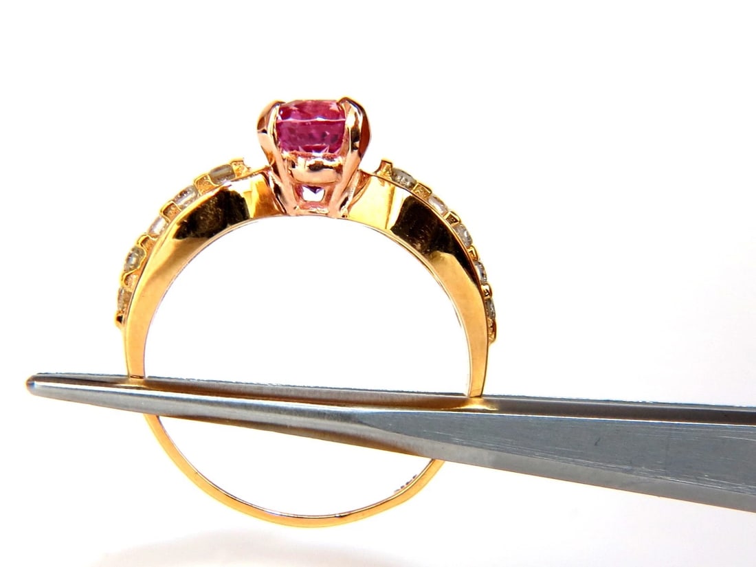 GIA Certified 2.27ct Natural No Heat Pink Sapphire Diamond Ring Unheated *v - 4