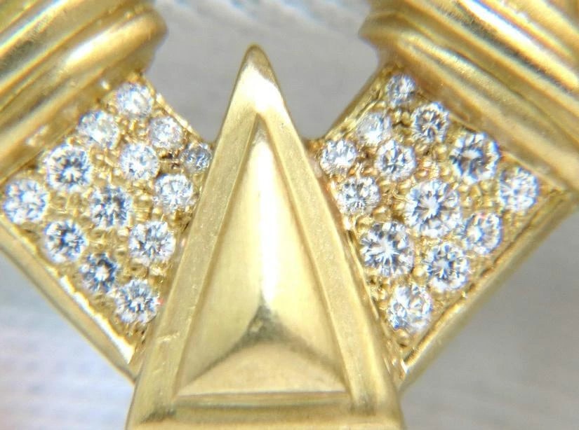 Esti Frederica Designer 18Kt Byzantine Diamonds Door Knocker Earrings 12330** - 9