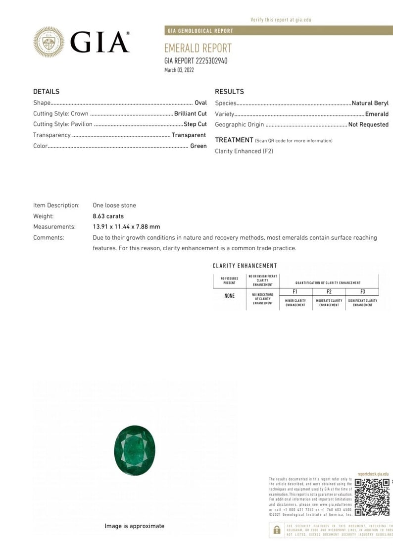 GIA Certified 8.63ct Natural Emerald diamonds ring 18kt*v - 6